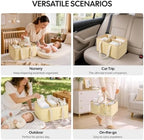 Large Canvas Baby Diaper Caddy Organizer - Image 4