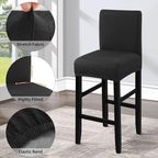 Fuloon Waterproof Barstool Covers Chair Slipcovers, 2 Pack - Image 4