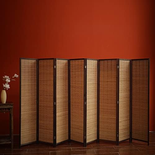 Furnnylane 8 Panel Bamboo Room Divider by Furnnylane