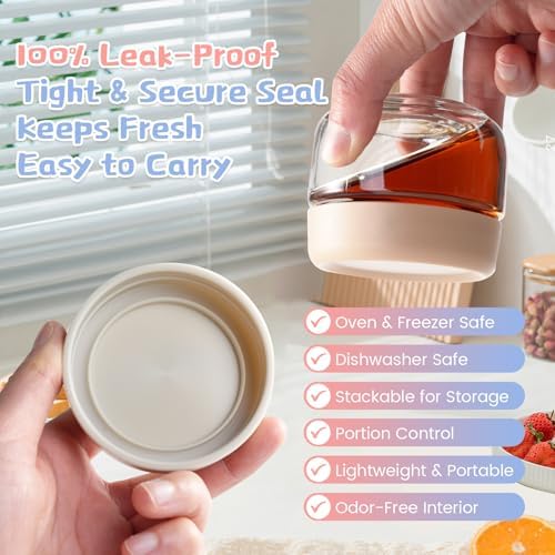 Glass Baby Food Storage Containers, Baby Food Jars, 8 Pack Small Glass - Image 3