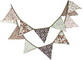 LOVENJOY Brown Floral Collection 100% Cotton Banner by LOVENJOY