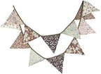 LOVENJOY Brown Floral Collection 100% Cotton Banner by LOVENJOY