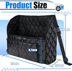 BFXM Car Purse Holder Between Seats, Leather Front Seat Car Organizer - Image 2