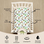 4 Pack Baby Boy Crib Sheets Set Soft Fitted Baby Boy Mattress Covers - Image 5