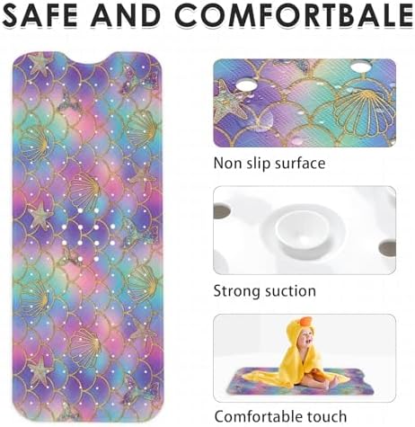 Bathtub Shower Mat 40X16 Inch, for Toddler - Image 6