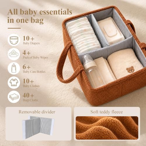 Baby Diaper Caddy Organizer, Portable Baby Essentials Organizer - Image 6