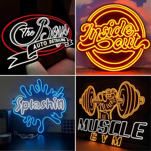 CIONAOR Custom Neon Sign, Personalized Business LED Logo Customizable, Light Up - Image 6