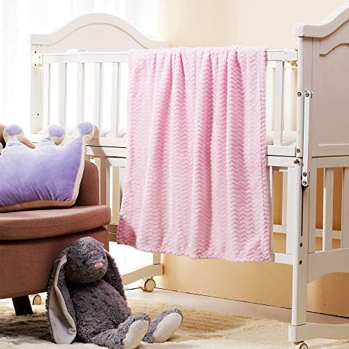 CREVENT 2Pcs 30''X40'' Cute Cozy Fluffy Warm Baby Blankets - Image 5
