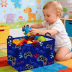 Rectangular Game Basket for Boys, Game Storage Bin, Boy Storage Basket - Image 3