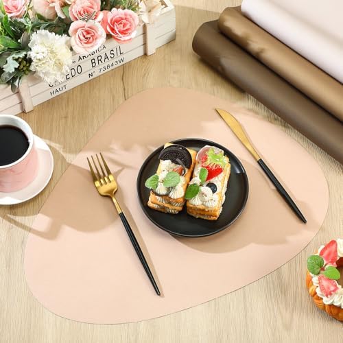 100 Pcs Disposable Paper Placemats Bulk 16.5"x13" Pebble Shape Place Mats - Image 4