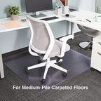 Staples Carpet Chair Mat, 45x53 Inch, Medium-Pile, Model 28592 - Image 2