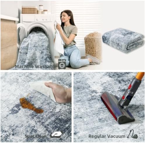 2x3 Washable Small Area Rugs: Modern Entryway Rug Door Mat Indoor Entrance - Image 6
