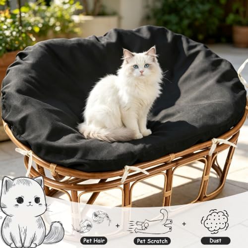 Double Papasan Cushion Cover, 67x47in Outdoor Papasan Chair Cushion Covers - Image 6