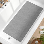 HITSLAM Bathtub Mat Non Slip, 35 x 16 Inch Long Soft PVC Loofah Shower Mat by HITSLAM