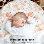 Baby Bassinet Sheets, 3 Pack Fitted Bassinet Mattress Sheets, Compatible - Image 2