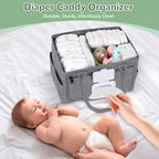 Volnamal Diaper Caddy with Wipe Dispenser One-Handed Access - Image 6