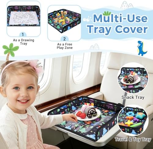 COOLBEBE Airplane Tray Table Cover, Foldable Travel Tray Cover - Image 4
