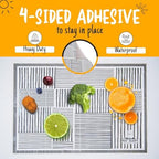 Disposable Place Mats with 4-Sided Adhesive, Non-Toxic - Image 3
