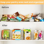 YIHONG 16 Pack Clear Pantry Organizer Bins, Plastic Storage Containers - Image 6