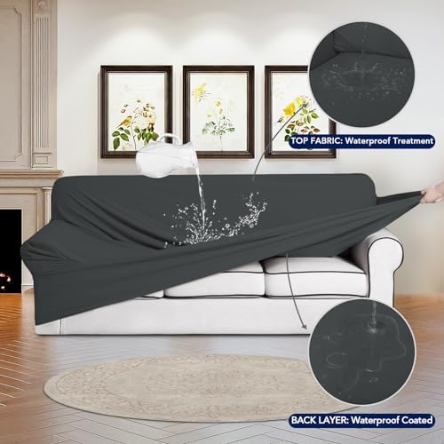 PureFit 100% Waterproof Chair Couch Cover Slipcovers - Image 3