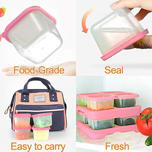 Matyz 8-Pack Baby Food Storage Containers Freezer Safe BPA Free - Image 4