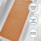 ZHICHENG Bath Tub and Shower Mats, Non-Slip 39 x 16 Inch Extra Long Bath Mat - Image 5