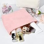 SOIDRAM 2 Pieces Corduroy Makeup Bag Large Corduroy Cosmetic Bag Capacity - Image 5