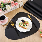 100 Pcs Disposable Paper Placemats Bulk 16.5"x13" Pebble Shape Place Mats - Image 3