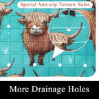 Shower Mat Bathtub Mat, 26.8x15.1 inch, Non-Slip Bath Mat - Image 2