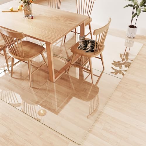 Tempered Glass Chair Mat for Carpet 72"x54", Floor Protector - Image 5