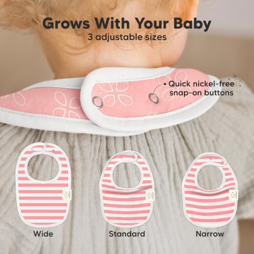 KeaBabies 8-Pack Organic Baby Bibs - Image 4
