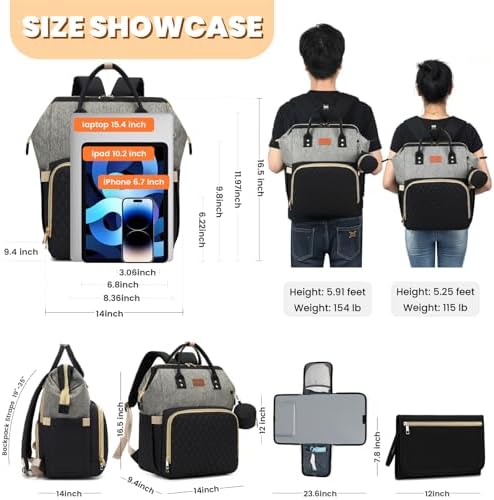 ROSEGIN Diaper Bag Backpack - Image 6