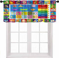 Alphabet ABC Kids Valance Curtain Colorful Cartoon Animal Learning Inspirational by Unknown