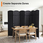 JOSTYLE Outdoor Privacy Screen 6-Panel Folding Room Divider Space Partition - Image 6