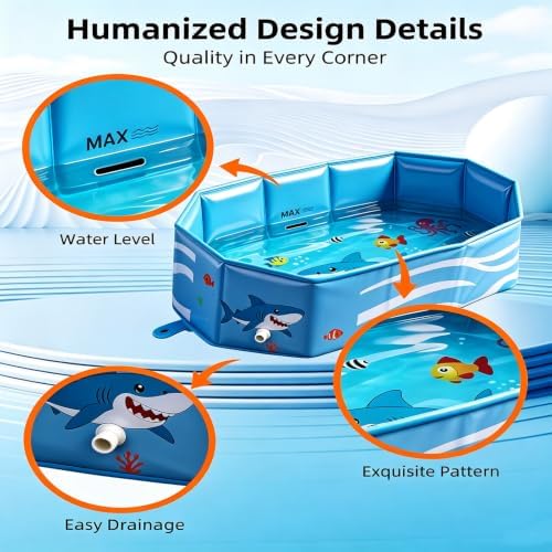 Toddler Bathtub, Collapsible Baby Bathtub, Portable & Foldable - Image 5