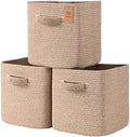 13 Inch Storage Cubes, 3 Pack Cube Storage Bins by Degeyoyo