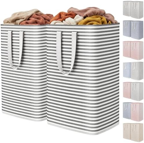Lifewit 80L Large Laundry Baskets, 2 Pack, Reinforced Handles by Lifewit