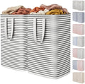 Lifewit 80L Large Laundry Baskets, 2 Pack, Reinforced Handles by Lifewit