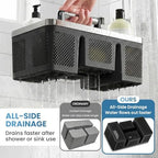 BYUNER 2Pack Plastic Shower Caddy: Portable Hard Bathroom Basket Tote - Image 3