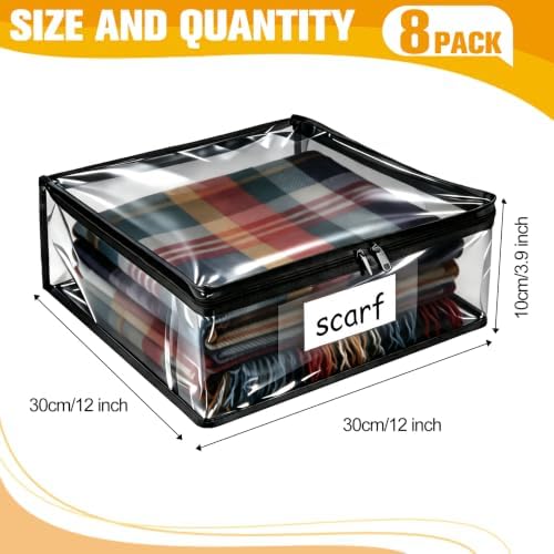 Plastic Storage Bags with Easy-Glide Zipper, Durable Clear Vinyl Zippered - Image 2