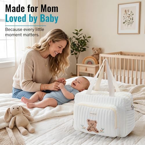 GOBABYMART Small Diaper Bag Tote, Maternity Baby Bag - Image 6