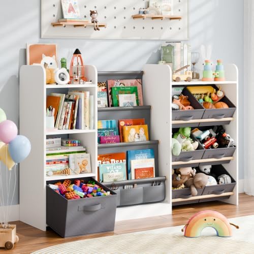 Kids Bookshelf and Toy Storage by IKALIFE