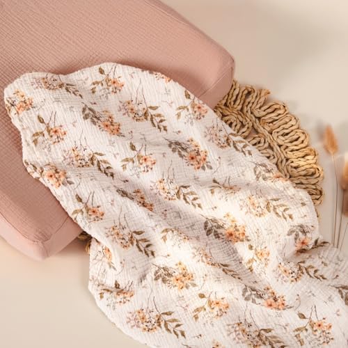 lulumoon Muslin Changing Pad Cover: 32x16 Fit Standard Rectangle Pad - Image 6