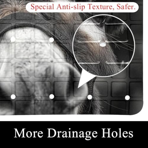 Shower Mat Bathtub Mat, 26.8x15.1 inch, Non-Slip Bath Mat - Image 2