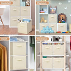 STORAGE MANIAC Storage Cubes, 11 Inch 4 Pack Collapsible Fabric Shelf Bins - Image 7