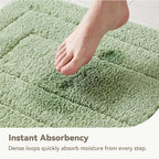 GRANNY SAYS Sage Green Bathroom Rug 20" x 32", Non-Slip Bath Mat - Image 4