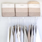 NaturalCozy Storage Cubes 11 Inch Cotton Rope Woven Baskets - Image 5