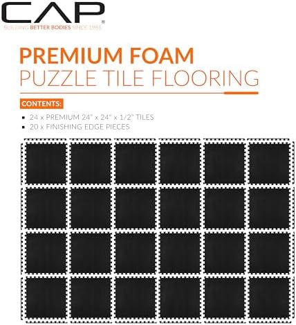 CAP Puzzle Exercise Mats | 1/2” Thick EVA Interlocking Foam Tiles - Image 2