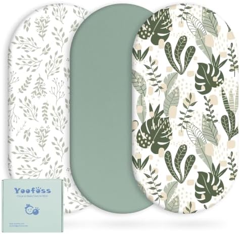 Yoofoss 3-Pack Bassinet Sheets for Boys Girls Universal Fit - Image 6