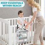 Hanging Diaper Organizer, 2 Tier Hanging Diaper Caddy, Holds 90+ Diapers - Image 4